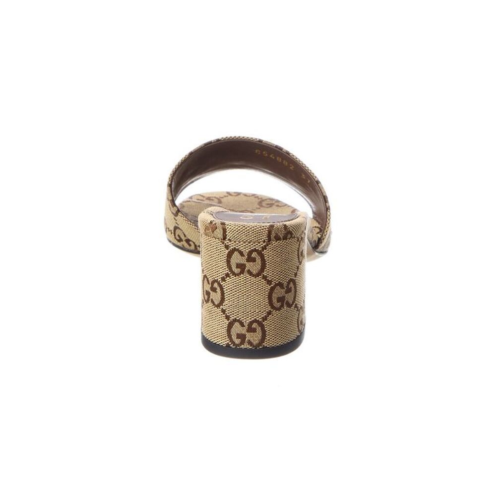 Gucci Horsebit Gg Canvas Sandal, Brown - Picture 3 of 5